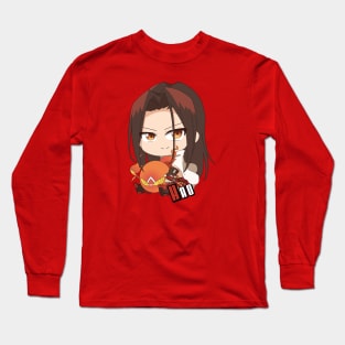 Chibi Asakura Hao With His Spirit of Fire Long Sleeve T-Shirt